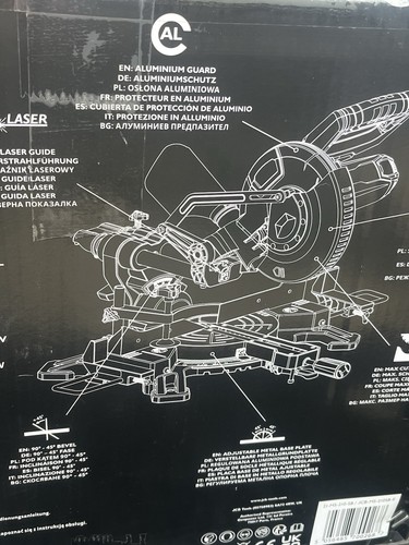 Jcb 1500w sliding mitre saw - jcb,