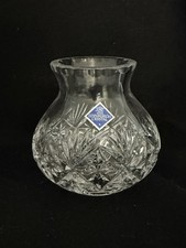 Edinburgh International Small Crystal Posy Vase 11cm Tall