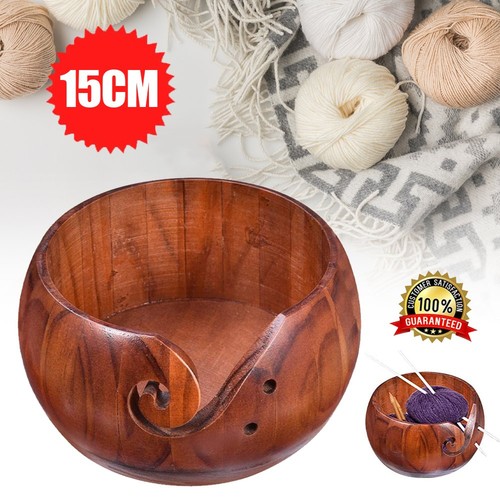 Wooden yarn bowl - wooden,