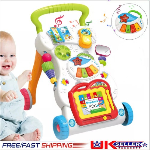 Baby walker first steps - baby, in