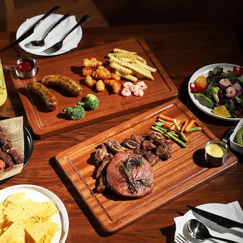 Steak tray solid wood - solid,