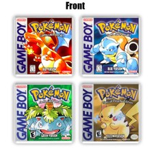 Pokemon Red Blue Green Yellow Pokemon Collection 4x Cup coasters Gameboy gifts