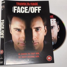 Face/Off DVD (2001) John Travolta, Woo (DIR) cert 18 disc cover only