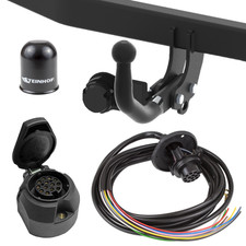 Hitch rigid trailer coupling + E-set 13 pole for Opel Meriva 1 A 03-10