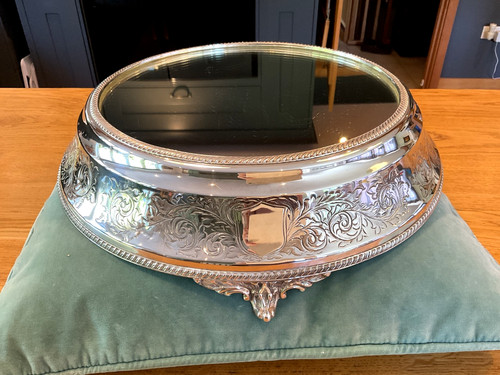 Antique large silver plated - large,