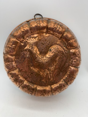 Vintage copper rooster - copper, jelly