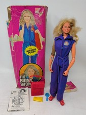 VINTAGE SIX MILLION DOLLAR MAN BIONIC WOMAN JAIME SOMMERS DENYS FISHER BOXED 70S