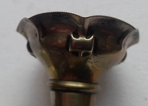 Silver plated trumpet bud - silver-plated,