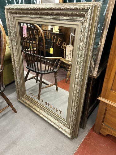 Large early ornate mirror with - ornate,