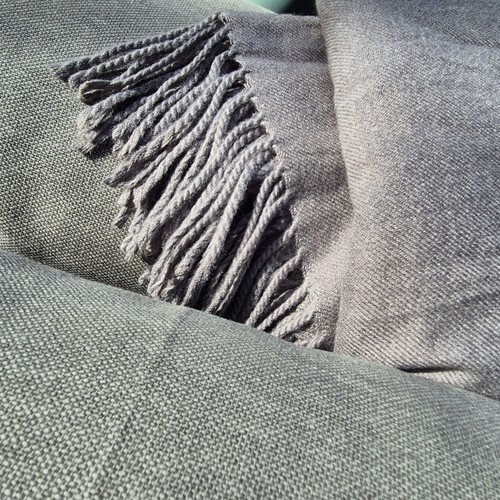 Zara home grey - blanket, and