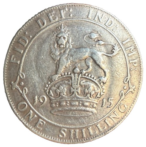 1915 george silver shilling - v,