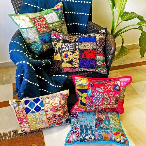 Indian pcs lot multi cushion - 5,
