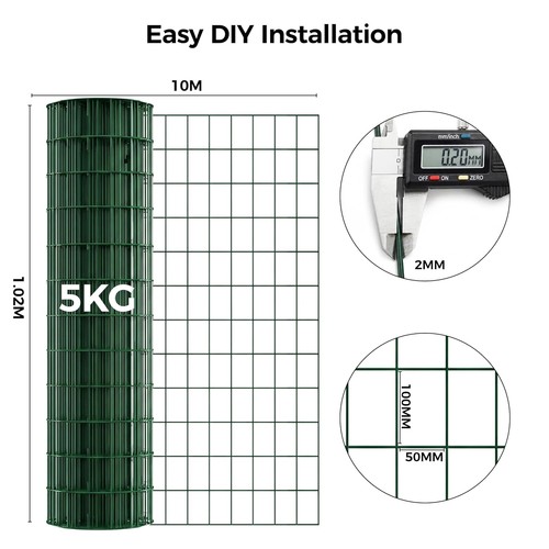 Pvc coated wire fence - coated, roll