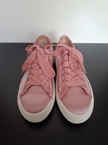 Faith satin pink lace shoes - pink,