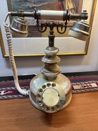 Vtg tel art yellow - tel, yellow/brown
