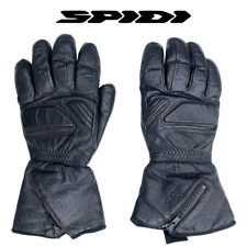 SPIDI Men's Leather AL3 Motorbike Gloves BLACK 'H2OUT' KEVLAR Reinforced MEDIUM
