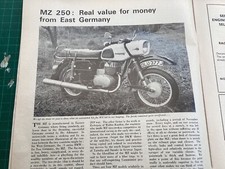 MZ250 TEST MOTORCYCLE MAGAZINE