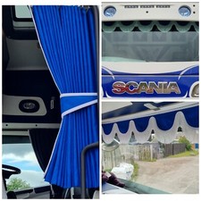 TRUCK CURTAINS & PELMET, BLACKOUT, MAN, VOLVO, SCANIA, DAF, MERC, RENAULT, IVECO