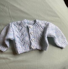 New Born Hand Knitted Blue