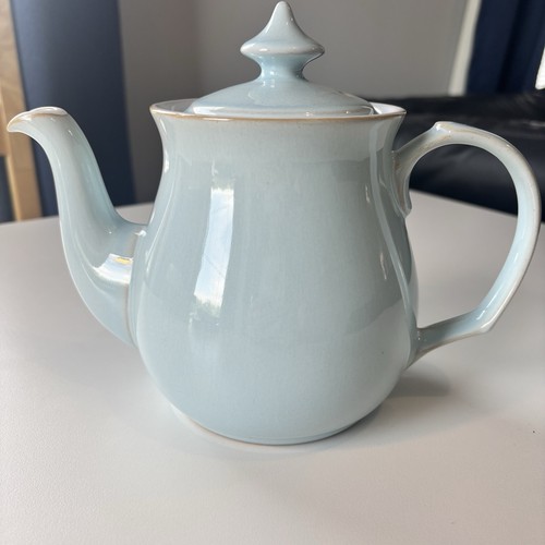 Denby blue linen modern shape - linen,