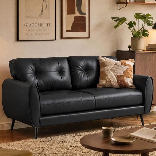 Leather sofa couch 4 - leather, 2