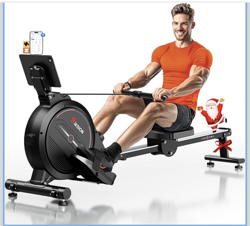 Magnetic rowing machine - rowing, 16