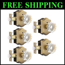 Octagonal Crystal Doorknobs