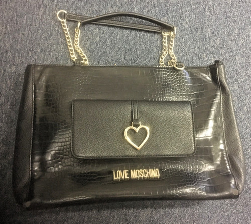 Love moschino black leather - love,