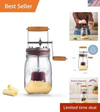 Vintage Glass Butter Churn -