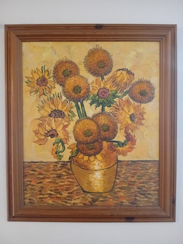 Oil canvas after vincent - oil, on