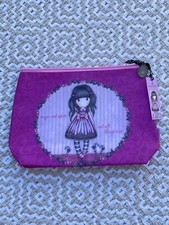 New SANTORO London Gorjuss ACCESSORY / COSMETIC BAG All-over Print School Travel