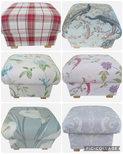 Laura ashley fabric footstools - laura,