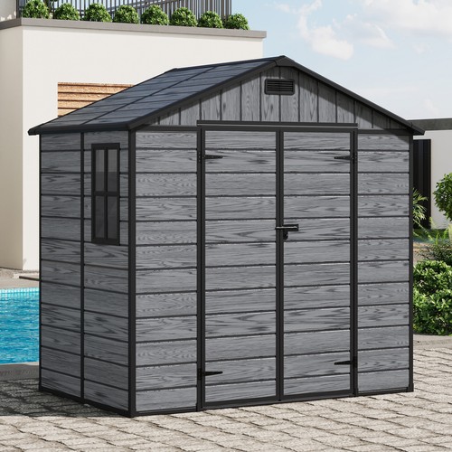 8x4ft plastic garden shed - garden,