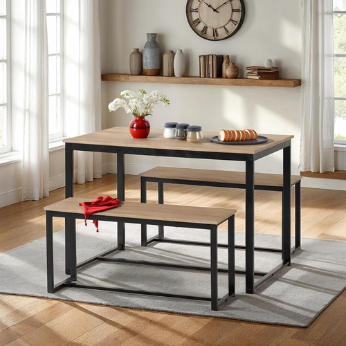 Lincoln dining bench set - bench,