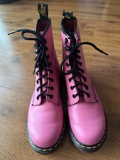PINK Dr Martens Docs DMs 1460 Boots UK Size 7 Worn Once