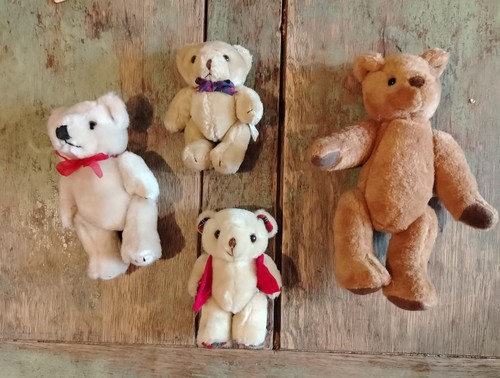 Vintage small jointed teddy - 4,