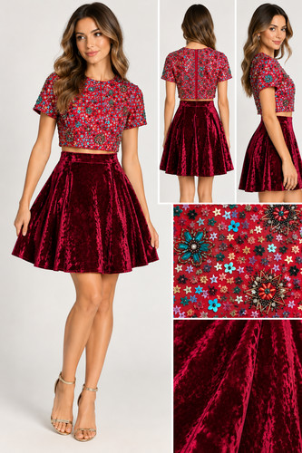 Sherri hill piece - piece, velvet