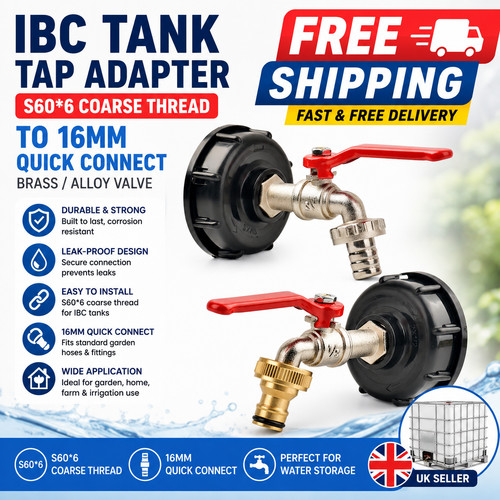 Ibc tank tap adapter - ibc, s60x6