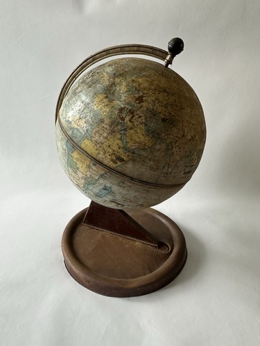 Small vintage metal globe - vintage,