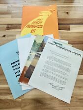 Vintage 1962 Apache Camper / Trailer Dealer Promotion Kit, Brochures