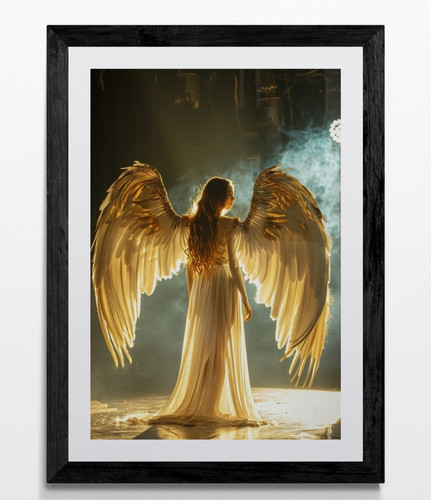 Angel framed canvas picture - framed,