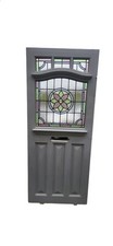 Bespoke Art Deco Door Made To Order Stained Glass Hardwood Price Deposit Only   