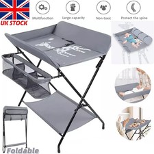 Baby Infant Changing Table Portable Folding Diaper Station Nursery Storage UK