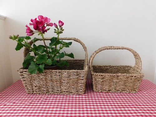 Graduated pair woven seagrass - graduated,