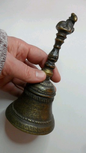 Early ritual bronze goat bell - early,