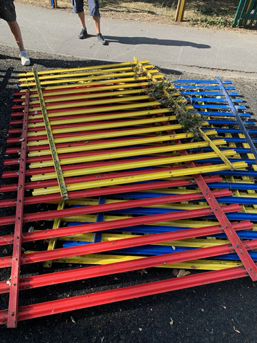 Metal painted railings - painted,