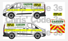 Code 3 Adhesive Vinyl Decals 1/43 1/50 Transit Custom - Cadzow Escort Vehicle