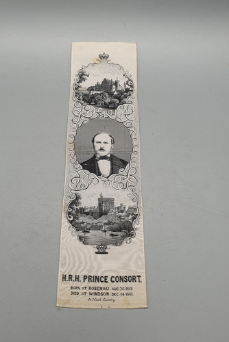 Antique woven silk bookmark - bookmark, by