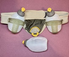Nathan Running Belt Waist Pack Adjustable Hydration Holder  w 3 bottles