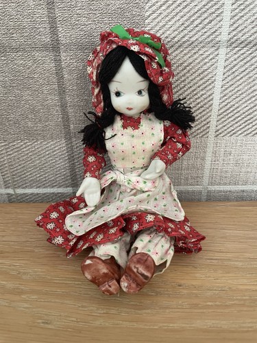Vintage porcelain face doll - doll,